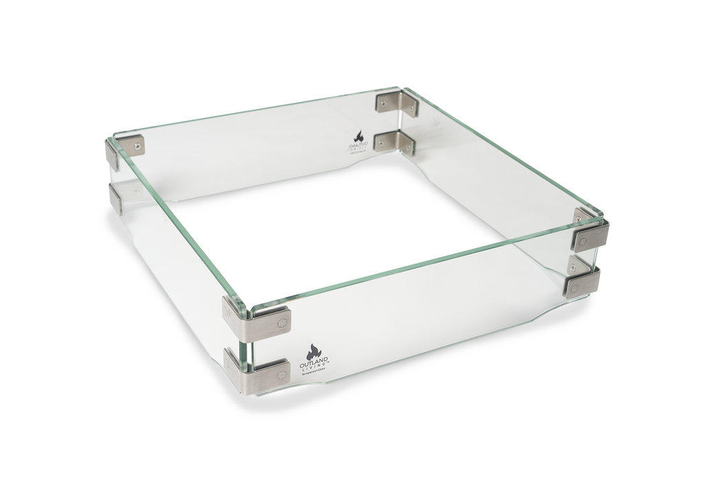 Glass Wind Guard for Fire Table 410 Outland Living