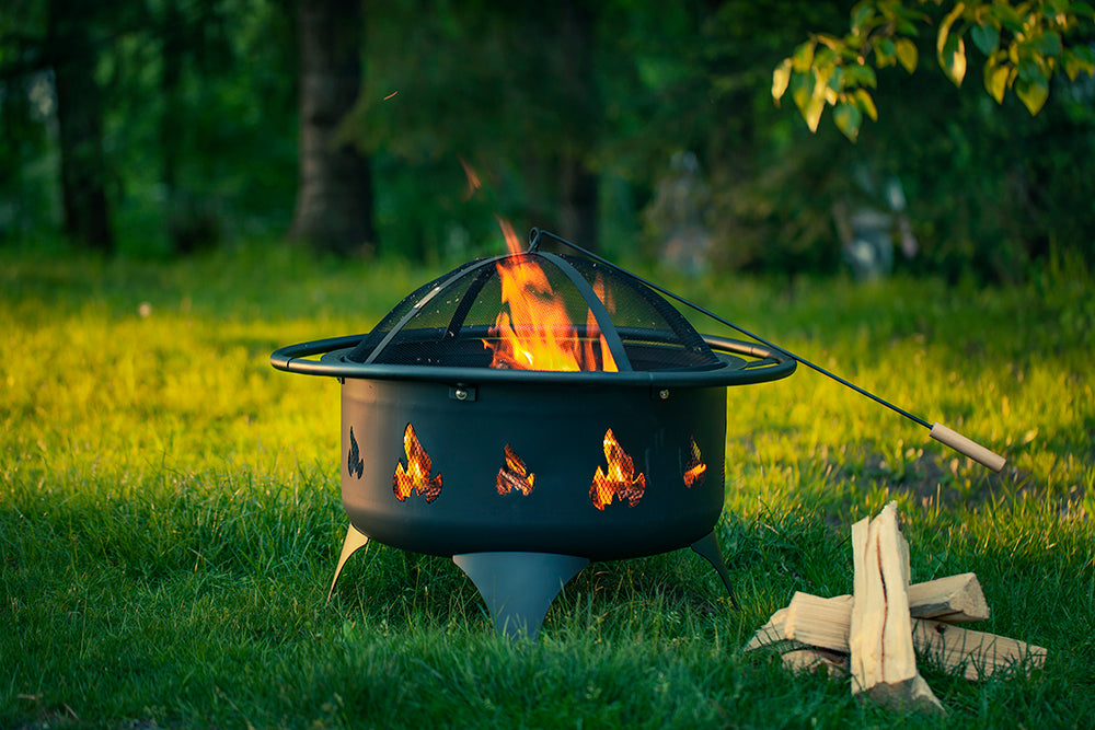 Outland Living Oakridge Outdoor Portable Wood Fire Pit / regular